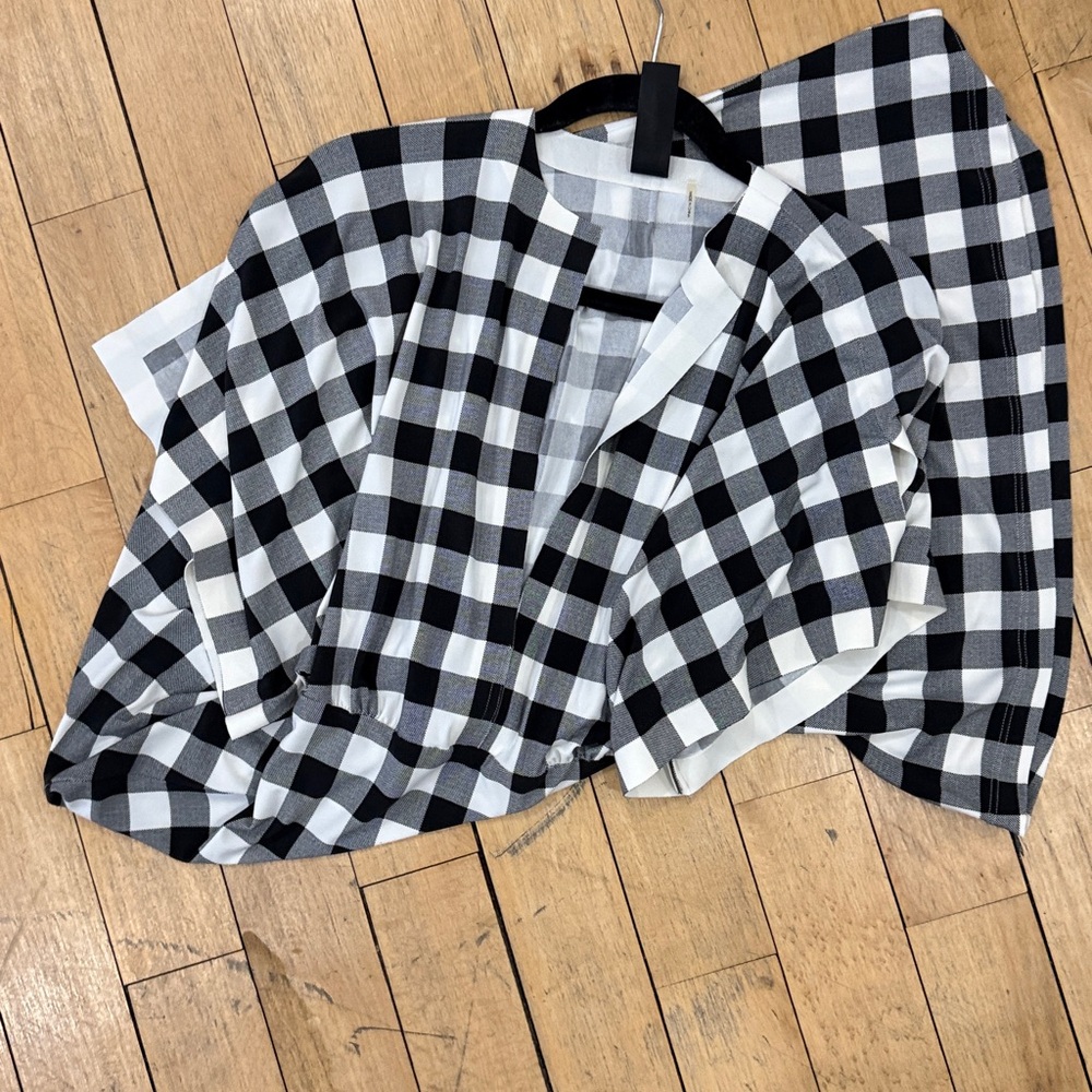 Norma Kamali Obie Gingham Maxi XS - Picture 16 of 16
